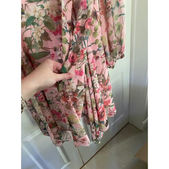 Jay Godfrey Eldon Dress, Pink Floral Pattern, Size 14, 395$ - Picture 7 of 9